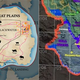 A la izquierda Red Dead Redemption (vía Wiki) / A la derecha la misma zona en el nuevo mapa (vía NeoGaf).